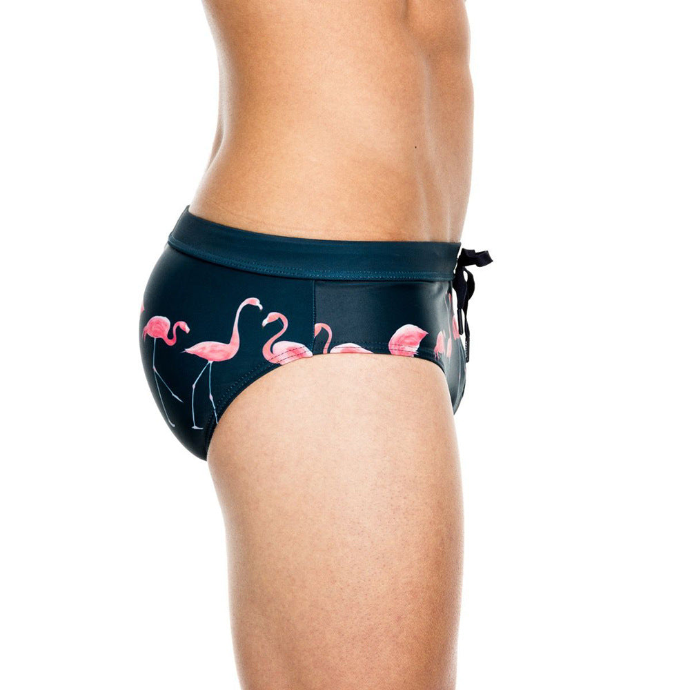 Trajes de baño de flamencos impresos para hombres al por mayor